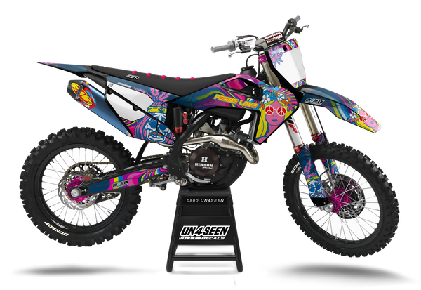 Husqvarna Retro Yippies Graphics Kit  - Wild Heart