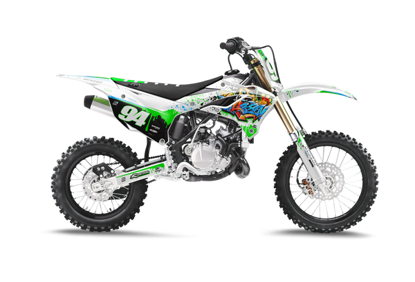 Kawasaki Zombie Blood Green Graphic Kit - KK KXF KDX KLX Models | All Years