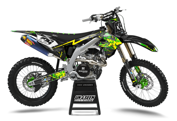 Kawasaki Split By Light Graphics Kit - Flash