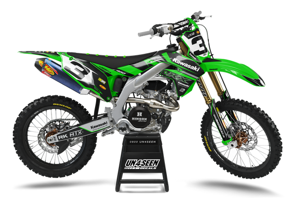 Kawasaki Ninja Green Graphic Kit - KK KXF KDX KLX Models | All Years