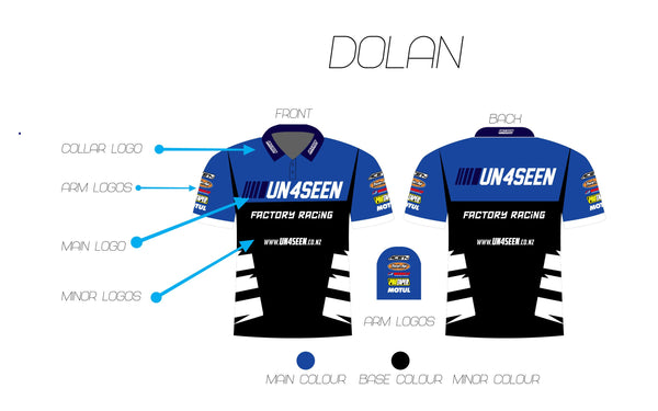 Custom Made Pitshirts / Polo Tops - Dolan