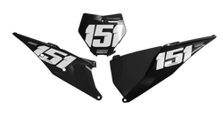 KTM Clean Black Number Background - SX SXF XC XCF EXC EXCF Models | All Years