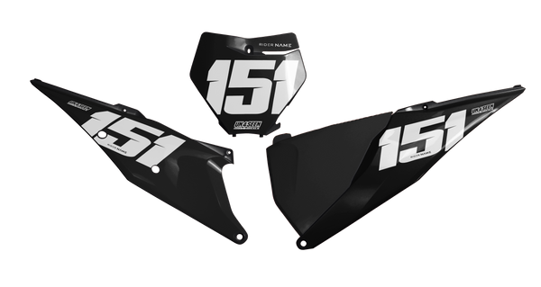 KTM Clean Black Number Background - SX SXF XC XCF EXC EXCF Models | All Years