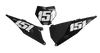 KTM Number Background Decals - Clean Black