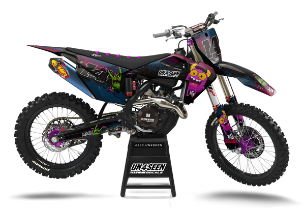 Husqvarna Moaning Monsters Graphics Kit -  Tiger Thumb