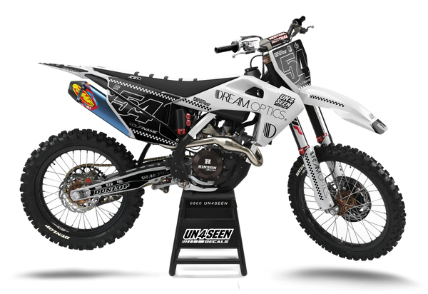 Husqvarna Cheque White Graphic Kit - TC FC TE TX FE FS FX Models | All Years