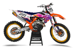 KTM Vice Orange White Graphic Kit - SX SXF XC XCF EXC EXCF Models | All Years