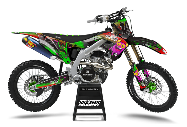 Kawasaki Moaning Monsters Graphics Kit -  Tiger Thumb