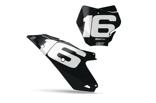 GASGAS Clean Number Plate Background Decals - MC EC ES EX Models | All Years