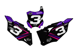 Kawasaki Blast Number Background - KK KXF KDX KLX Models | All Years