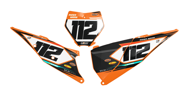 KTM Attack Number Background - SX SXF XC XCF EXC EXCF Models | All Years