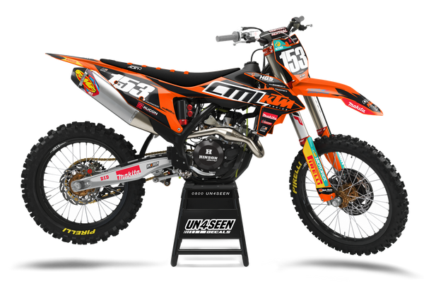KTM Racing Team Graphic Kit - SX SXF XC XCF EXC EXCF Models | All Years
