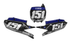 Yamaha Number Background Decals - Crisp