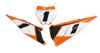 KTM Number Background Decals - Rush