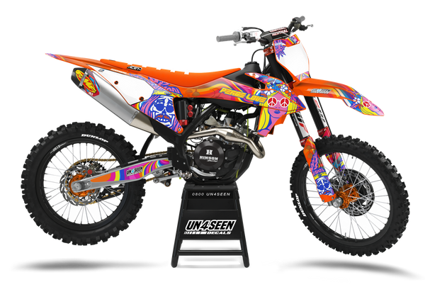 KTM Retro Yippies  Graphics Kit - Wild Heart