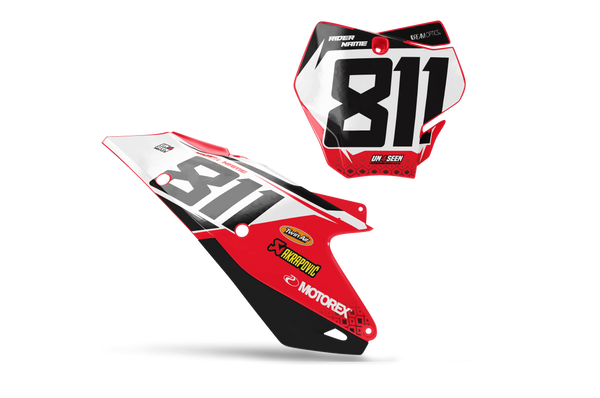 GASGAS Elite Number Plate Background Decals -MC EC ES EX Models | All Years