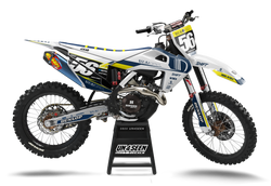 Husqvarna Crank Flip Blue Graphic Kit - TC FC TE TX FE FS FX Models | All Years