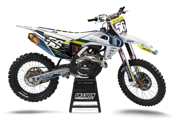 Husqvarna Crank Flip Blue Graphic Kit - TC FC TE TX FE FS FX Models | All Years