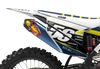 husqvarna Graphics Kit - crank flip blue