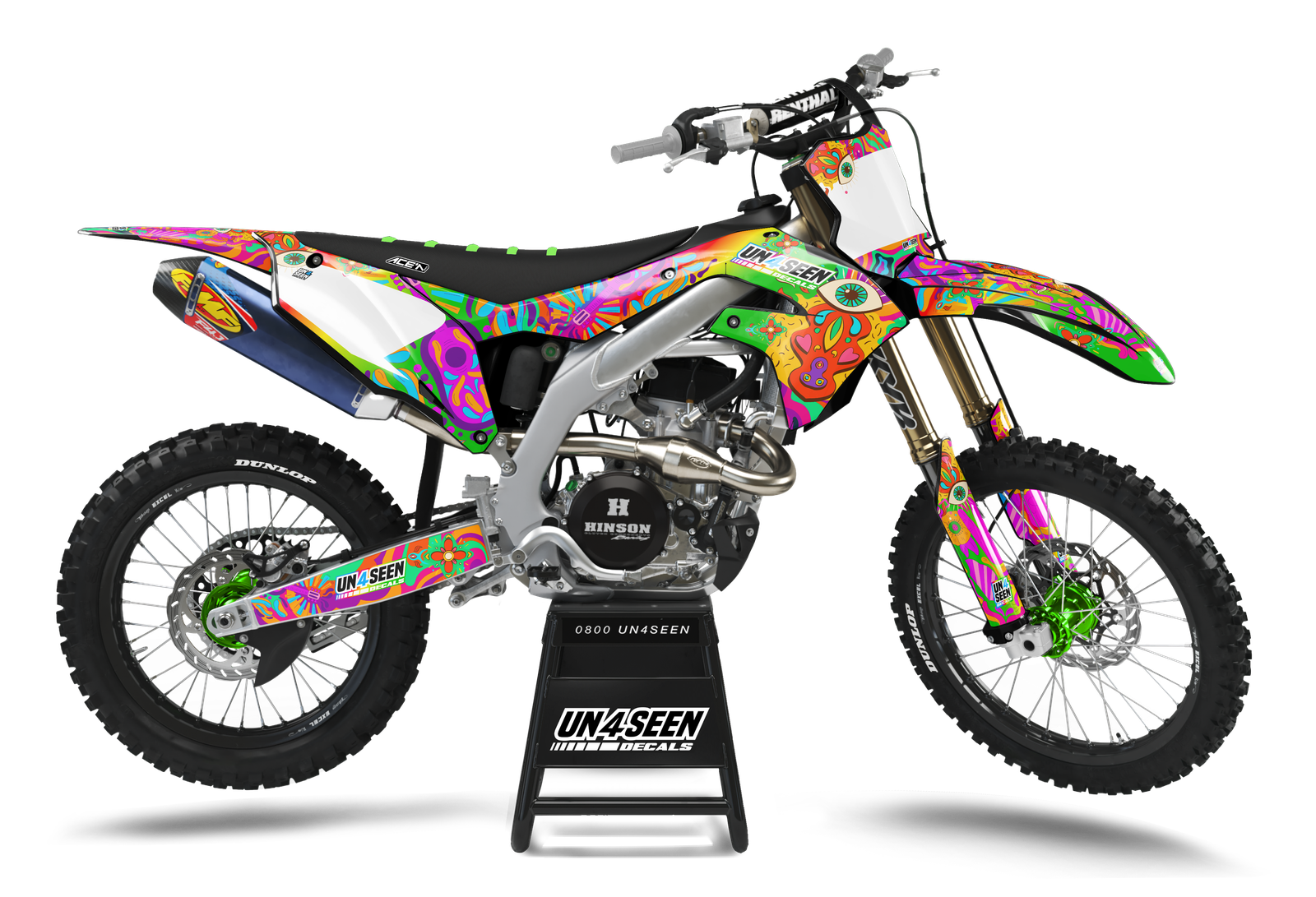 Kawasaki Retro Yippies Graphics Kit  - Bliss