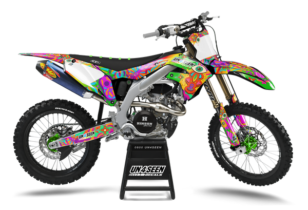 Kawasaki Retro Yippies Graphics Kit  - Bliss