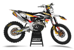 KTM Gunner Yellow Graphic Kit - SX SXF XC XCF EXC EXCF Models | All Years