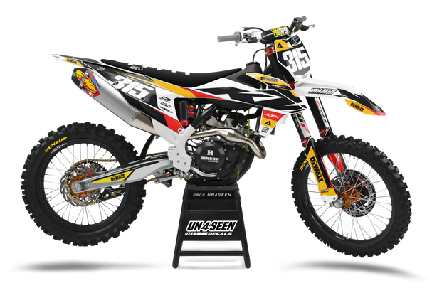 KTM Gunner Yellow Graphic Kit - SX SXF XC XCF EXC EXCF Models | All Years