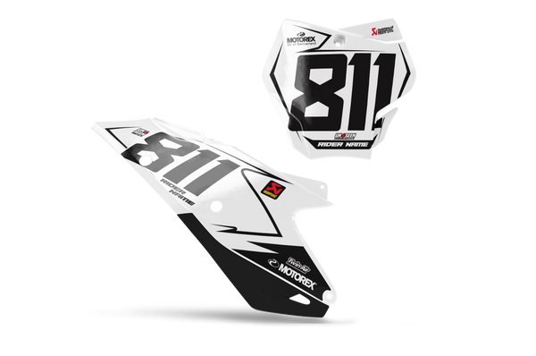 GASGAS Awareness Number Plate Background Decals -MC EC ES EX Models | All Years