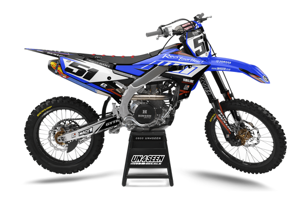 Yamaha Rev Blue Graphic Kit - YZ YZF WR TTR PW Models | All Years