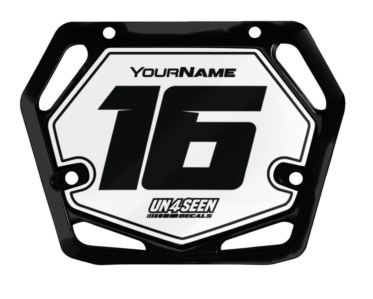 Mac One BMX Number Plate Graphics