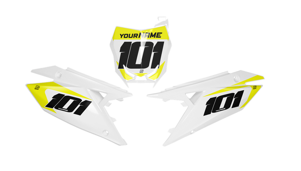 Suzuki Edge Number Plate Background Decals -RMZ RM RMX DR DRZ JR Models | All Years