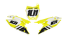 Suzuki Number Background Decals - Hurtle