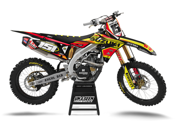 Suzuki Check Graphic Kit - RMZ RM RMX DR DRZ JR Models | All Years