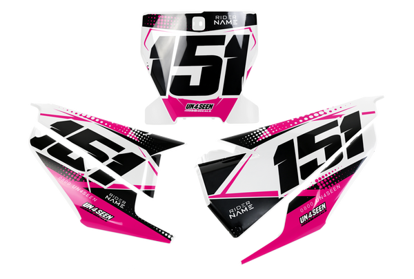 Husqvarna Press Number Plate Background Decals -  TC FC TE TX FE FS FX Models | All Years