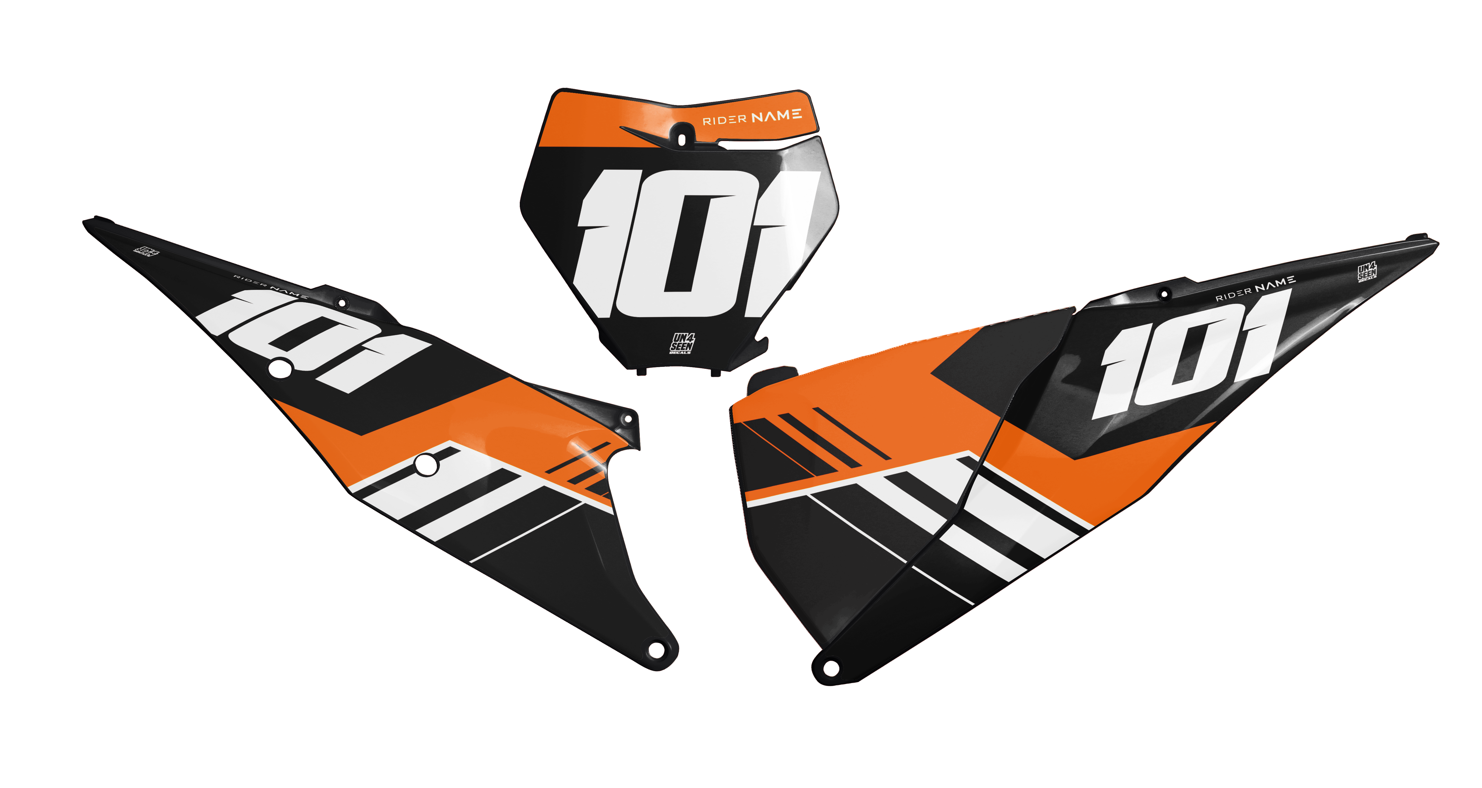 KTM Number Background Decals - Scurry