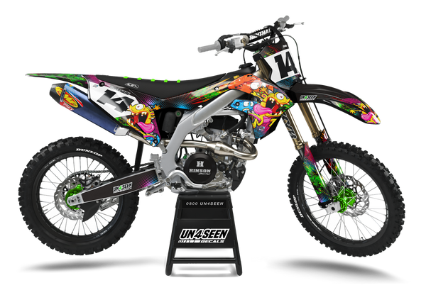 Kawasaki  Moaning Monsters Graphics Kit - Muckya