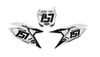 Suzuki Number Background Decals - White