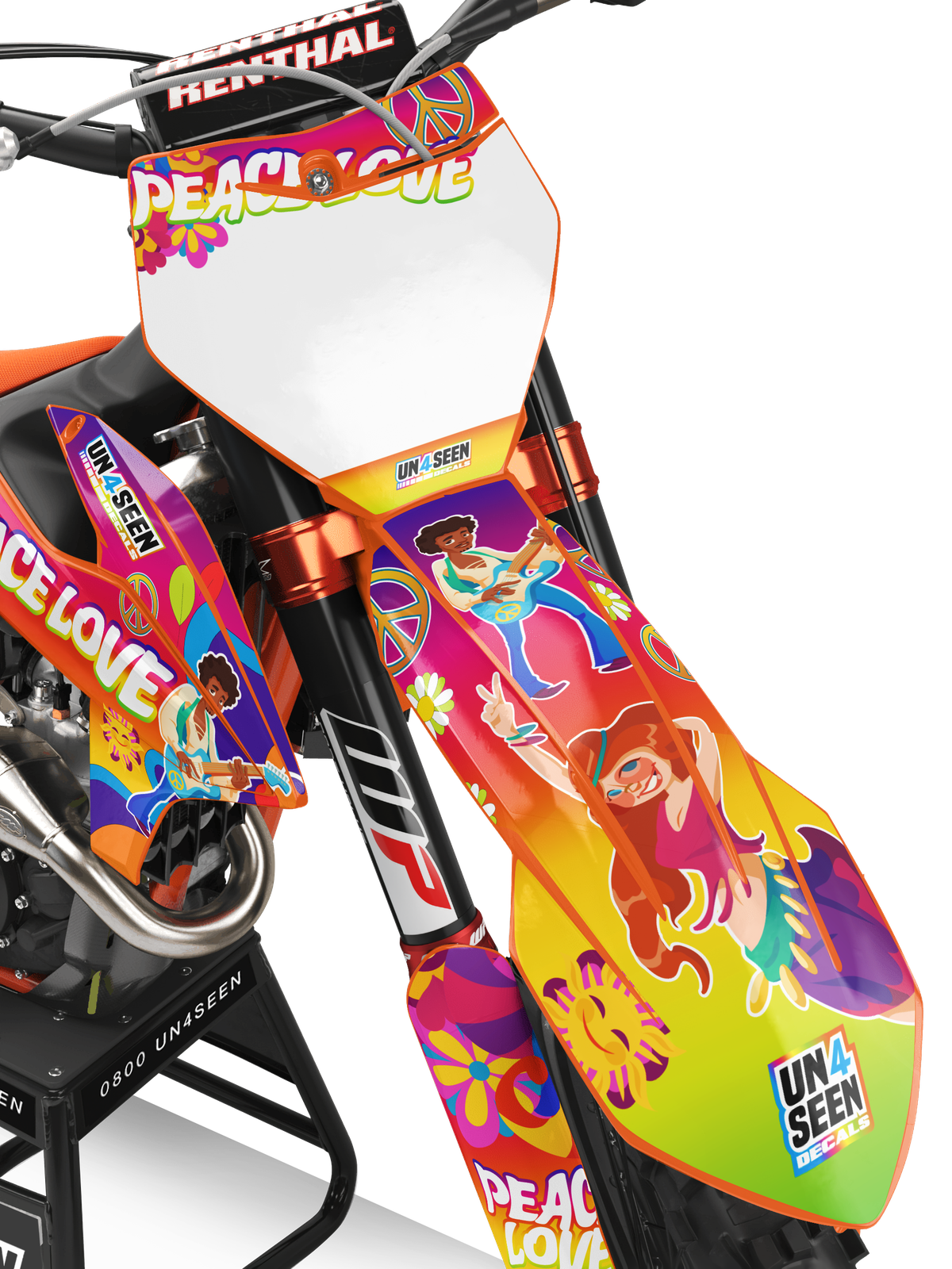 KTM Retro Yippies  Graphics Kit - Groovy Flows