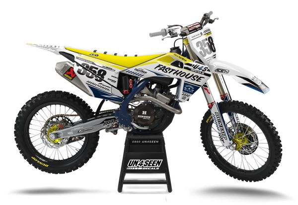 Husqvarna Fasthouse Yellow Graphic Kit - TC FC TE TX FE FS FX Models | All Years