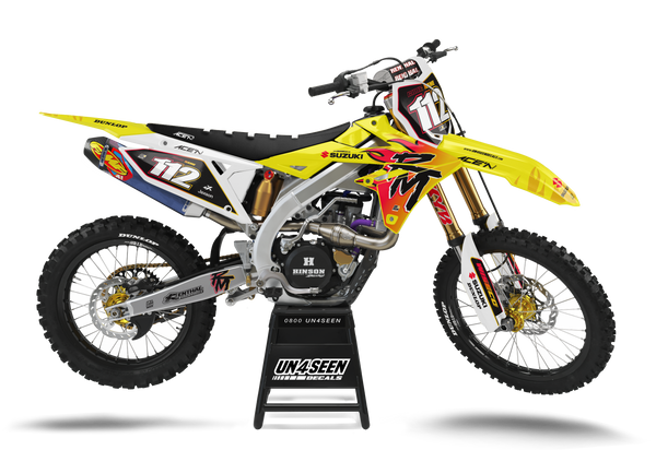 Suzuki Fire Red Graphic Kit - RMZ RM RMX DR DRZ JR Models | All Years
