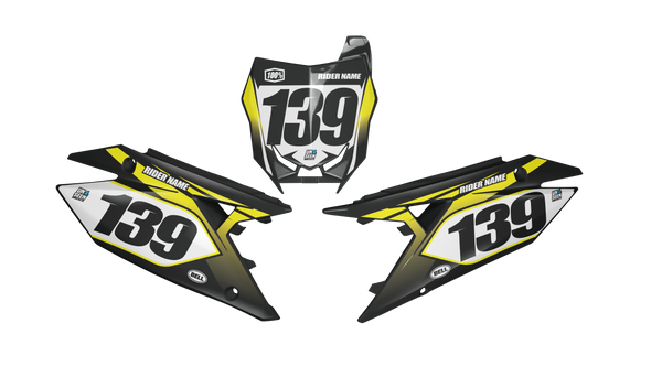Suzuki Dream Number Plate Background Decals -RMZ RM RMX DR DRZ JR Models | All Years