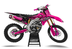 Suzuki Hoist Pink Graphic Kit - RMZ RM RMX DR DRZ JR Models | All Years