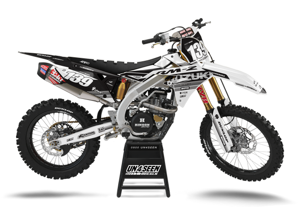 Suzuki Hoist White Graphic Kit - RMZ RM RMX DR DRZ JR Models | All Years