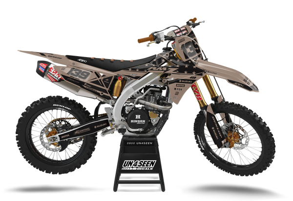 Suzuki Major Tan Graphic Kit - RMZ RM RMX DR DRZ JR Models | All Years