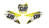 Suzuki Number Background Decals - Luck
