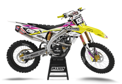 Suzuki Raze Pink Graphic Kit - RMZ RM RMX DR DRZ JR Models | All Years