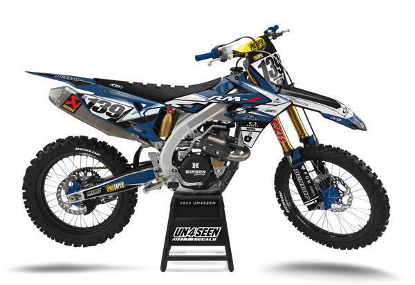 Suzuki Ride Blue Graphic Kit - RMZ RM RMX DR DRZ JR Models | All Years