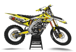 Suzuki Ride Yellow Graphic Kit - RMZ RM RMX DR DRZ JR Models | All Years
