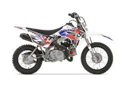 Honda Skull Flyer Red Graphic Kit - CRF CR XR Models | All Years