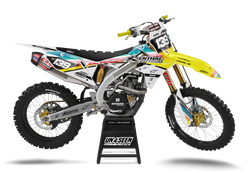 Suzuki Raze Aqua Graphic Kit - RMZ RM RMX DR DRZ JR Models | All Years